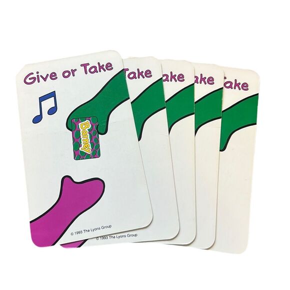 Barney Jumbo Card Game 1993 - Picture 4 of 13